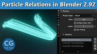 Particle Relations - Render Curve Guided Particles as Path in Blender 2.92