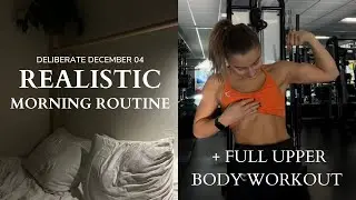 MY *VERY* REALISTIC MORNING ROUTINE: sleeping in, upper body workout, + I have a coach??