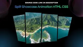 Split Showcase Animation Using HTML CSS Only