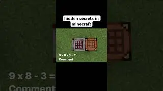 hidden secrets in minecraft! #minecraft