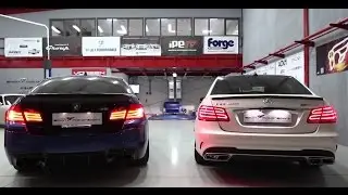 BMW F10 M5 VS Mercedes E63 AMG S 0-300 KM/H