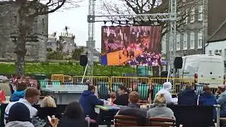 Coronation of King 👑 Charles from Castletown outside my Castle 🏰 in Isle of Man