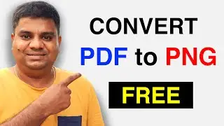 How to Change File Format From - PDF to PNG ✅