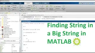 How to find String in a String in MATLAB | String finding in a big string data in MATLAB