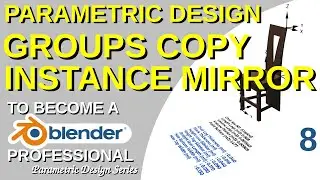 Blender Geometry Nodes Parametric Design - Node Groups, Copy, Instance and Mirror