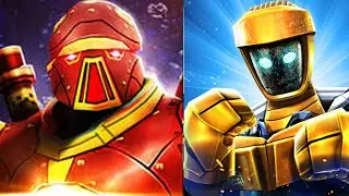 REAL STEEL WRB Crimson Carnage VS Aquabot & Fat Boy & Danger Zone & Hollowjack & Blockbuster