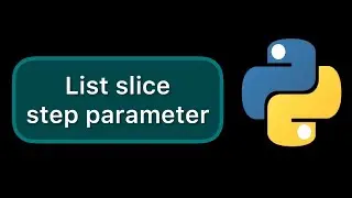 Python list slice step parameter #Shorts