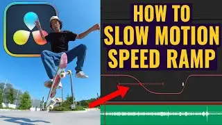 How To SLOW MOTION SPEED RAMP In DaVinci Resolve WITH AUDIO