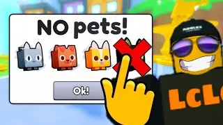 CAN i BEAT Pet Sim 99 with NO PETS!??