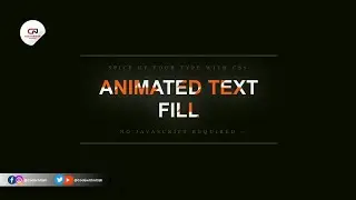 Animated Text Fill Using HTML and CSS ||