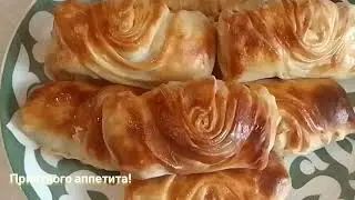 Sub) Самса на кефире и необычная лепка🔥Samsa on yogurt, unusual modeling.Катикдан сомса.