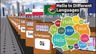 Hello From Different Languages | Hello From Different Countries | 3D Comparison | Data Chart