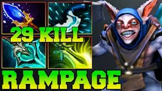 Meepo Rampage + 29 Kills Master Of Meepo !! Meepo Dota 2 Mid New Meta Pro Gameplay Guide Build 7.37