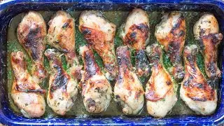 Oven Baked Thai Inspired Chicken Drumsticks Recipe - Eat Simple Food.com