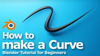 How to make a Curve in Blender | Add point to Curve | Bezier Curve to Mesh