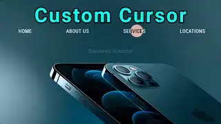 Cursor Animation | Custom Cursor Animation Hover Effect on Anchor links using HTML CSS Javascript
