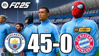 FIFA 24 | RONALDO, SPIDER MAN, MESSI, ALL STARS | MANCHESTER CITY 45-0 FC BAYERN