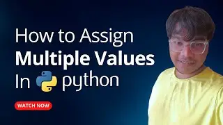 How to Assign Multiple Values in Python | Python For Beginners | 2023 | Python Soldiers