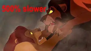 Lion King - Mufasas death - 500% slower