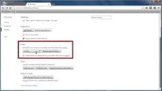 How to set default Search Engine in Chrome