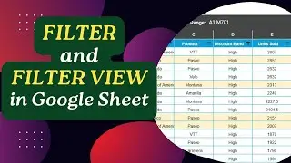 Filter and Filter View in Google Sheet | Complete Guide