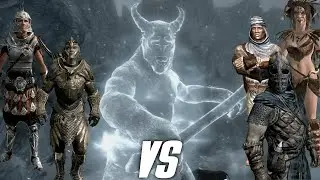 Karstaag VS ALL FACTIONS | Skyrim NPC Battles