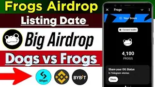 Frogs Airdrop Listing | Frogs Airdrop token price | Binance, Bybit, Bitget Listing