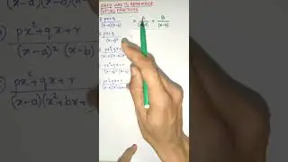 Easy Way to Remember Integration Partial Fractions Formulae #shorts | Learning Integration Formula