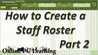 Roster - How to Create a Roster Template Part 2 - Roster tutorial