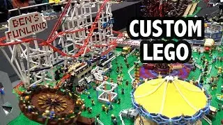 Motorized LEGO Carnival Rides Amusement Park | BrickCan 2019