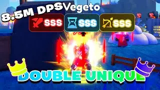 DOUBLE UNIQUE FULL SSS VEGETO SHOWCASE ABOSOLUTELY GAME BREAKING - Anime Adventures Roblox