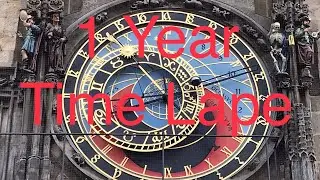 Timelapse Prague Astronomical Clock 1 Year Time Lapse