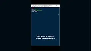 Python Basics! Strings #python    #programming    #tutorial   #strings