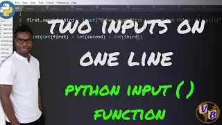 Two  inputs using one input function in Python