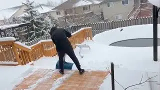 Magpala muna tayo ng Snow||Shovelling snow in Canada