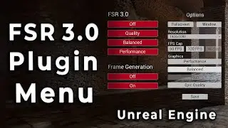 How to Setup FSR 3.0 Plugin Unreal Engine 5 Tutorial Menu Blueprint - Frame Generation all GPUs! AMD