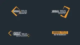 Minimal Titles | After Effects Titles - Envato elements