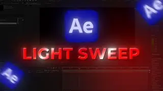 Light Sweep Text Effect Tutorial in After Effects | Text Effects in After Efects