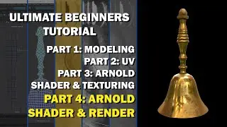 Maya Tutorial: Modeling to Rendering for Beginners - [4/4: Arnold Shading and Rendering]