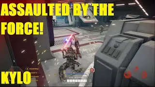 Star Wars Battlefront 2 - Rey force grabs Kylo's Butt? Kylo Ren Killstreak!