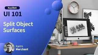 How to Get Started with KeyShot -  Split Object Surfaces Tool