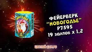 Салют, фейерверк Новогодье 19 залпов х 1,25