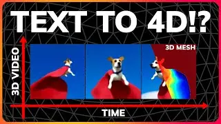 Video NeRF + Text To 3D = Text To 4D!? [Meta’s Make-A-Video3D]