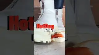 Hot dog vs. Toy car! Oddly Satisfying Boots Crushing Food! ASMR