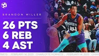 Brandon Miller Leads Hornets to Win With 26 PTS vs Hawks | 2/14/2024