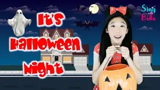 It's Halloween Night with Lyrics and Actions | Kids Halloween Songs | Sing and Dance Along for Kids