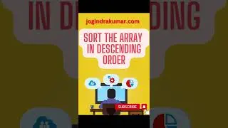 Sort the array in descending order #html #css #javascript #array #sort #descending #shorts