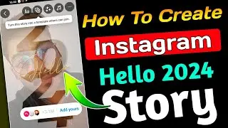 hello 2024 insta story ! hello 2024 insta story template | how to create hello 2024 insta story