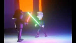 Darth Vader vs Luke Skywalker!!! (Star Wars 3D animation)