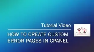 How to create custom error pages in cPanel